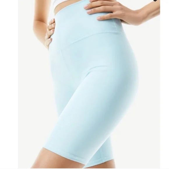 Alice+Olivia high-waisted Blue biker‎ shorts Size XS - Picture 2 of 6